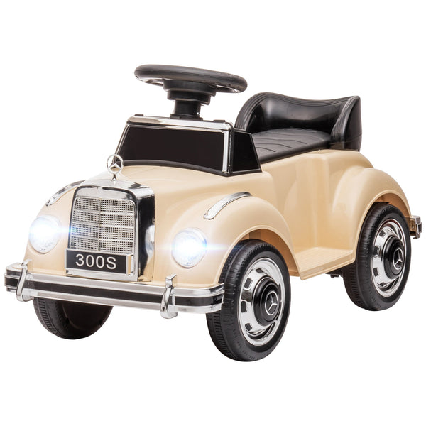 Macchina Elettrica per Bambini 6V con Licenza Mercedes 300S Beige prezzo