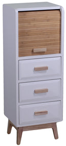 Mobiletto 1 Anta Scorrevole 3 Cassetti in Legno Marbela