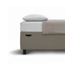 Letto Singolo Contenitore Imbottito Similpelle Cappuccino BoxMax Varie Misure