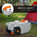 Serbatoio per Acqua da Campeggio 22L Indicatore con Livello di Liquido con Ruote Grigio  