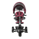 Triciclo a Spinta Pieghevole per Bambini con Maniglione Direzionabile Qplay Rito Star Violet