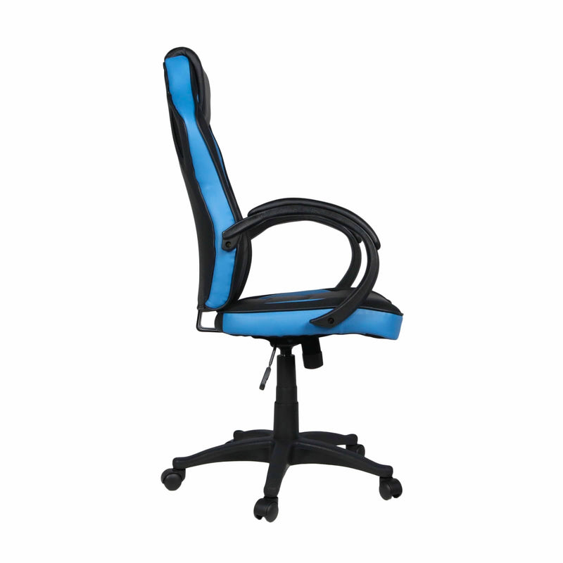 Sedia da Gaming Ergonomica 59x110/120x65 cm in Similpelle Nero/Blu