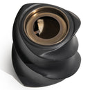 Camino a Bioetanolo da Tavolo Ø14,5x46,5 cm in Acciaio Ceramica e Vetro Nero