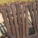 Panchina da Giardino 2 Posti 108x66x95 cm in Legno di Abete Carbonizzato