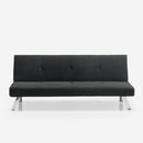 Divano Letto Clic Clac 171x75x73 cm in Tessuto Nero