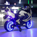 Moto Elettrica per Bambini 2 Posti 12V Jepsen Bianca