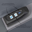 Ombrellone da Giardino Decentrato con Led 3x3m Roma Light grigio