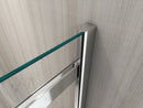 Porta Parete Doccia a Nicchia 1 Anta Scorrevole in Cristallo 8mm Trasparente H190cm Varie Misure