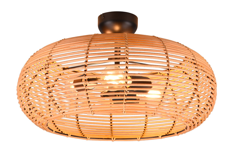 Plafoniera da Interno Attacco E27 in Tessuto Naturale