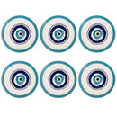 Set 6 Piatti Piani Ø25,5x2 cm  in Dolomite VdE Tivoli 1996 Occhio Marino