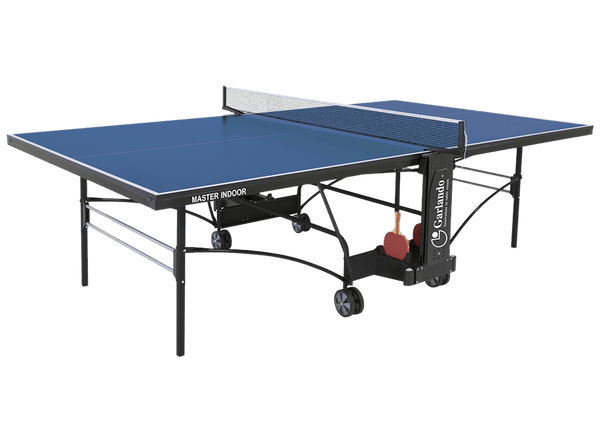 sconto Tavolo da Pin Pong con Piano Blu e Ruote per Interno Garlando Master Indoor
