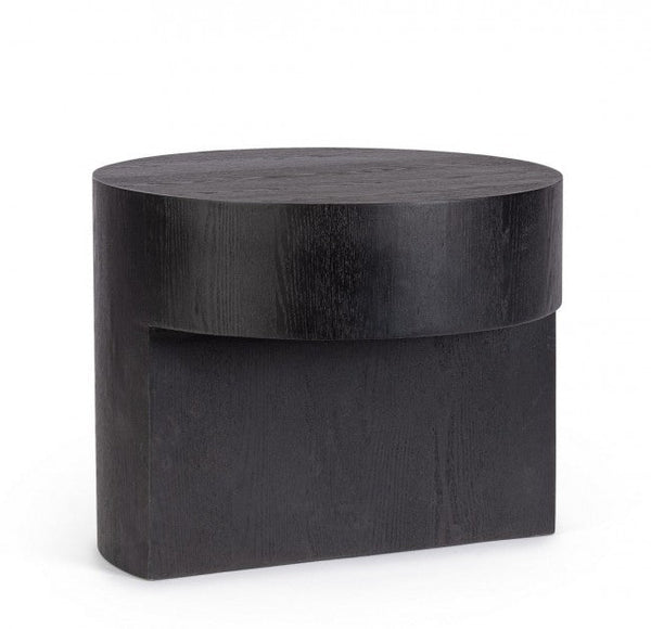 online Tavolino Ø 50x40 cm Stanwood in Legno Nero