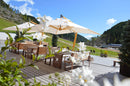 Ombrellone da Giardino Decentrato 2,5x3,5m in Legno Telo in Acrilico Danieli Tokio Ecrù