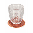 Set 4 Sottobicchieri Ø10x0,5 cm  in Ceramica VdE Tivoli 1996 Wood