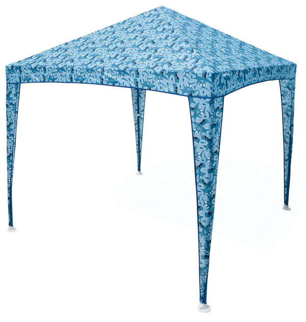 prezzo Gazebo da Giardino 1,5x1,5m per Bambini in Metallo e Poliestere Soriani Squaletto Blu