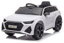 Macchina Elettrica per Bambini 12V con Licenza Audi RS6 Bianca