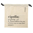 Sacchetto onion/cipolla 23,5x25 cm in Cotone VdE Tivoli 1996 