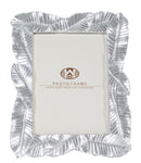 Cornice Lefy Silver 23x2,5x27,5 cm in Poliresina e Vetro