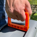 Avvolgitubo da Giardino 44,5x23,5x42 cm Staffaggio a Parete e Maniglia di Trasporto Tubo 30m 