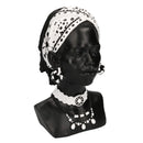Statua in resina busto donna africana cm 18x20xh30