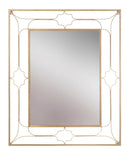 Specchio Glam Balcony New 80x3x100 cm in Ferro e MDF Oro