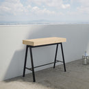 Consolle Allungabile 90-290x40x77 cm in Nobilitato Marrone