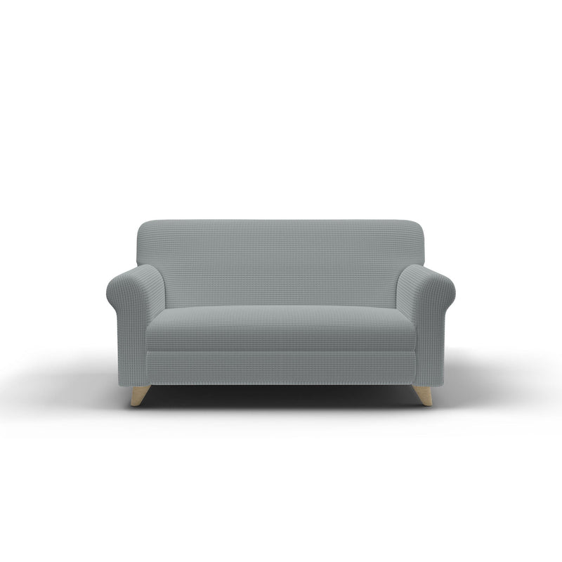 Copridivano Elasticizzato in Poliestere Leslie Grigio Chiaro Varie Misure