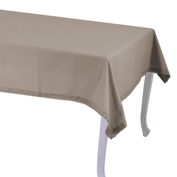 online Tovaglia Rettangolare 140x180 cm in Cotone 180 GSM Amelie Tortora