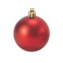 Set 20 Palle di Natale Ø6 cm in Plastica Rosso/Oro