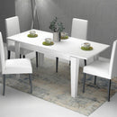 Tavolo allungabile 140/180x80 cm Tolmen bianco larice