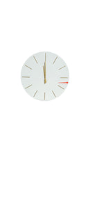Orologio da Muro Ø 60x5 cm Timeline in Legno Bianco Seconda Scelta