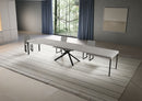 Tavolo Allungabile 200/460x90 cm Niket Cashmere Gambe Antracite      