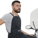 Coprigambe con Pettorina per Moto Scooter Impermeabile T.J. Marvin D02 Nero