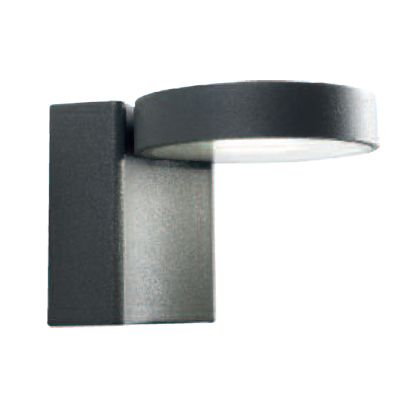 prezzo Lampada Applique Tonda Colore Grigio per Esterno Linea Punto e Virgola Livos