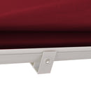 Tenda da Sole a Caduta 180×70 cm in Alluminio e Poliestere Rosso