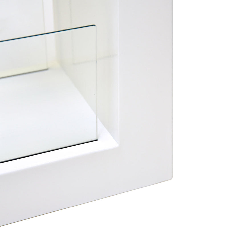 Camino a Bioetanolo da Pavimento 78x58x25 cm Omega Bianco