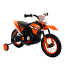 Moto Elettrica per Bambini 6V Minicross Arancione