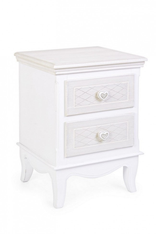 Cassettiera 2 Cassetti Charlene in Legno