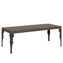 Tavolo Allungabile 200-304x90x77 cm Paxon Premium Noce Telaio Antracite 