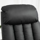 Poltrona Relax Reclinabile Alzapersone Elettrica con Telecomando Nero   