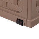 Baule Multifunzione da Giardino 116x56,3x58,3 cm in Plastica PP Marrone      