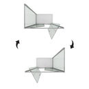 Box Doccia Rettangolare 2 Ante Battenti In Cristallo H185 Fosterberg Koge Duo