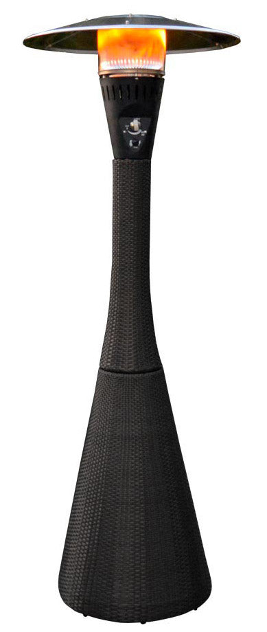 Stufa a Fungo Gas Gpl da Esterno 10kW Habitat Nero online