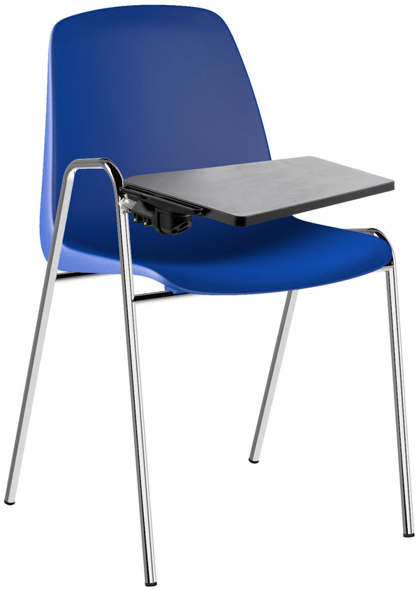 Sedia Attesa Riunioni da Ufficio in Polipropilene con Tavoletta Tosini Verona Blu sconto