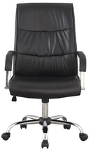 Sedia Poltrona Direzionale da Ufficio in Similpelle Motti Luxury Nera