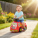 Camion dei Pompieri Cavalcabile 25x51x33 cm per Bambini Mickey Mouse Rosso