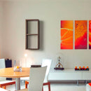 Mensola Rettangolare 2 Scomparti da Parete 70x30x15,5 cm in Fibra di Legno Morgana Rovere Imperiale