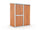 Casetta Box da Giardino in Lamiera di Acciaio Porta Utensili 155x100x192 cm Enaudi Legno