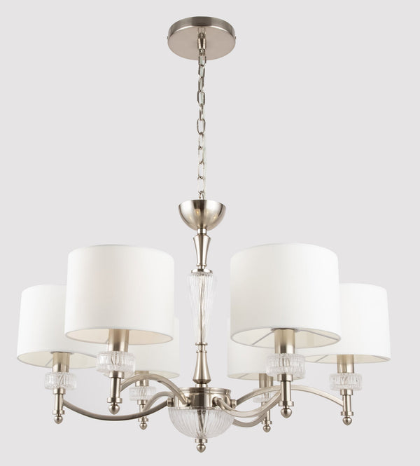 Lampadario Neoclassic in Metallo e Vetro Alicante Nickel sconto