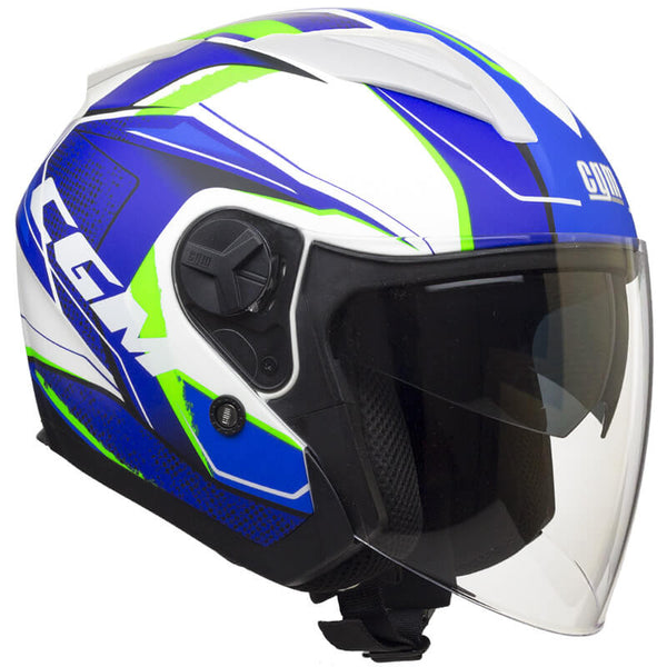 Casco Jet per Scooter Visiera Lunga CGM Mayer 130X Blu Opaco Varie Misure prezzo